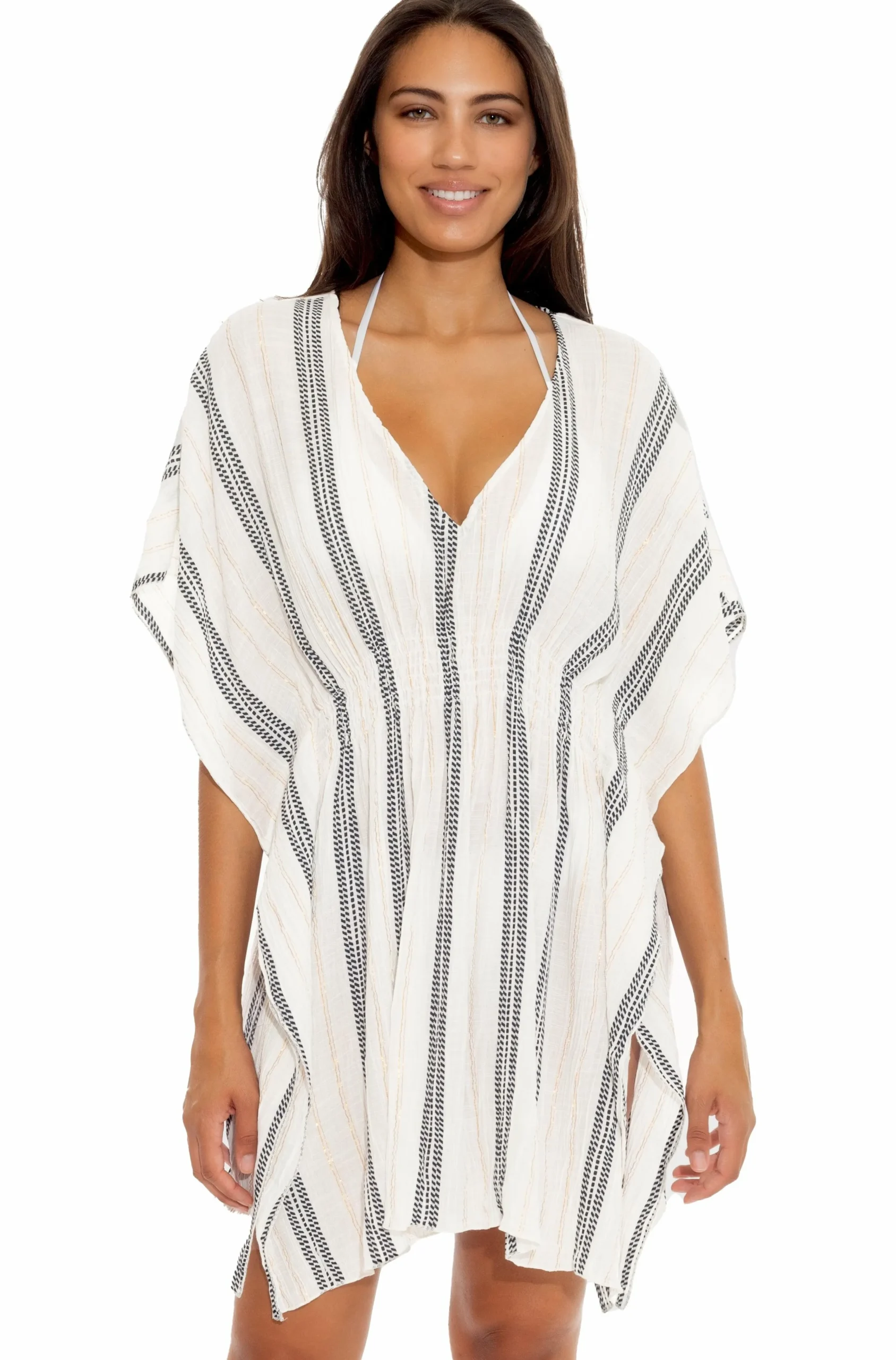 Becca RADIANCE WOVEN TUNIC |CORAL REEF|AQUA SEA/BELLFLOWER MUL|AUBERGINE MULTI|BLK/MUL|WHITE
