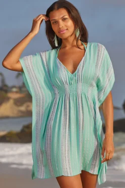 Becca RADIANCE WOVEN TUNIC |CORAL REEF|AQUA SEA/BELLFLOWER MUL|AUBERGINE MULTI|BLK/MUL|WHITE