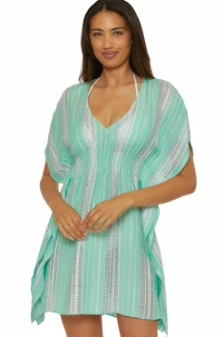Becca RADIANCE WOVEN TUNIC |CORAL REEF|AQUA SEA/BELLFLOWER MUL|AUBERGINE MULTI|BLK/MUL|WHITE
