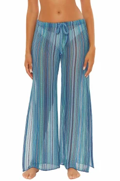 Becca SEASIDE SLIT PANT |OCEAN|CORAL REEF