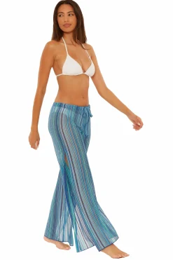 Becca SEASIDE SLIT PANT |OCEAN|CORAL REEF