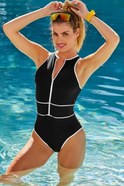 Becca SPORT MODE 1PC ZIP-UP |BLACK Outlet