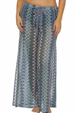 Becca SUNDOWN ZIG ZAG PANT |AQUA SEA MULTI Online