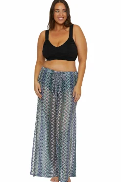 Becca SUNDOWN ZIG ZAG PANT |AQUA SEA MULTI Online