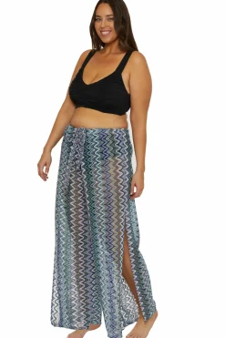 Becca SUNDOWN ZIG ZAG PANT |AQUA SEA MULTI Online