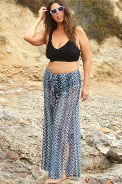 Becca SUNDOWN ZIG ZAG PANT |AQUA SEA MULTI Online