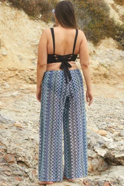 Becca SUNDOWN ZIG ZAG PANT |AQUA SEA MULTI Online