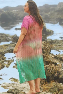 Becca SUNSET OMBRE TUNIC |AZALEA/EMERALD Discount