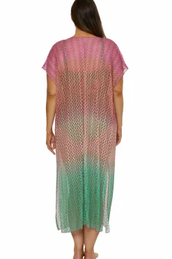 Becca SUNSET OMBRE TUNIC |AZALEA/EMERALD Discount