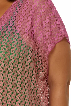 Becca SUNSET OMBRE TUNIC |AZALEA/EMERALD Discount