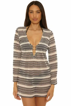 Becca UTOPIA CROCHET TUNIC |BLK/MUL|HIBISCUS MULTI Best