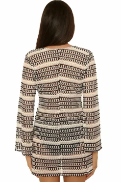 Becca UTOPIA CROCHET TUNIC |BLK/MUL|HIBISCUS MULTI Best