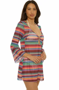 Becca VALLARTA MESH TUNIC |MULTI