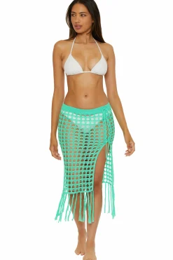 Becca VENICA CROCHET SKIRT |EMERALD|WHITE|AQUA SEA Best