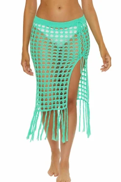 Becca VENICA CROCHET SKIRT |EMERALD|WHITE|AQUA SEA Best