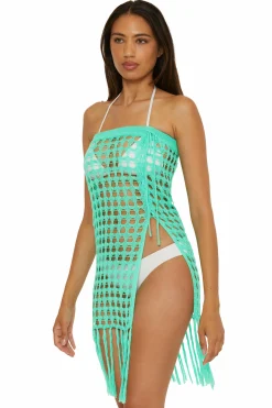 Becca VENICA CROCHET SKIRT |EMERALD|WHITE|AQUA SEA Best