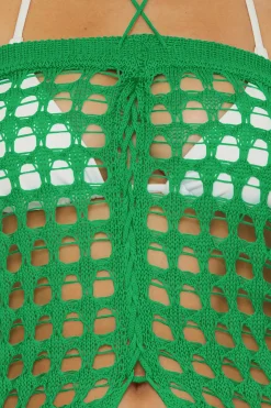 Becca VENICA CROCHET SKIRT |EMERALD|WHITE|AQUA SEA Best